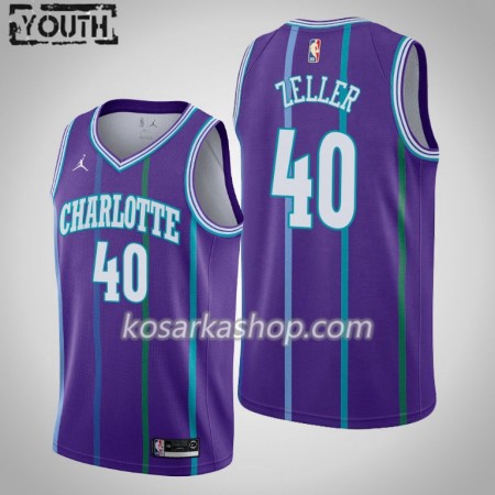 Dres Charlotte Hornets Cody Zeller 40 Jordan Brand 2019-20 Hardwood Classics Swingman - Dječji